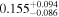 ${0.155}_{-0.086}^{+0.094}$