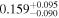 ${0.159}_{-0.090}^{+0.095}$
