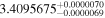 ${3.4095675}_{-0.0000069}^{+0.0000070}$