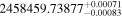 ${2458459.73877}_{-0.00083}^{+0.00071}$