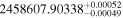 ${2458607.90338}_{-0.00049}^{+0.00052}$