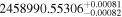${2458990.55306}_{-0.00082}^{+0.00081}$
