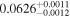 ${0.0626}_{-0.0012}^{+0.0011}$