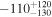 $-{110}_{-130}^{+120}$