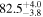 ${82.5}_{-3.8}^{+4.0}$