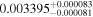 ${0.003395}_{-0.000081}^{+0.000083}$