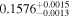 ${0.1576}_{-0.0013}^{+0.0015}$