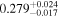 ${0.279}_{-0.017}^{+0.024}$