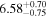 ${6.58}_{-0.75}^{+0.70}$