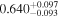 ${0.640}_{-0.093}^{+0.097}$