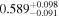 ${0.589}_{-0.091}^{+0.098}$