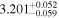 ${3.201}_{-0.059}^{+0.052}$