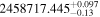 ${2458717.445}_{-0.13}^{+0.097}$
