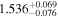 ${1.536}_{-0.076}^{+0.069}$