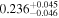 ${0.236}_{-0.046}^{+0.045}$