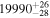 ${19990}_{-28}^{+26}$