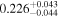 ${0.226}_{-0.044}^{+0.043}$