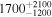 ${1700}_{-1200}^{+2100}$