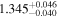 ${1.345}_{-0.040}^{+0.046}$