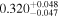 ${0.320}_{-0.047}^{+0.048}$