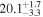 ${20.1}_{-3.3}^{+1.7}$