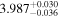 ${3.987}_{-0.036}^{+0.030}$