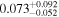 ${0.073}_{-0.052}^{+0.092}$
