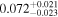 ${0.072}_{-0.023}^{+0.021}$