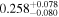 ${0.258}_{-0.080}^{+0.078}$