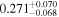 ${0.271}_{-0.068}^{+0.070}$