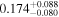${0.174}_{-0.080}^{+0.088}$