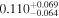 ${0.110}_{-0.064}^{+0.069}$