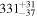 ${331}_{-37}^{+31}$