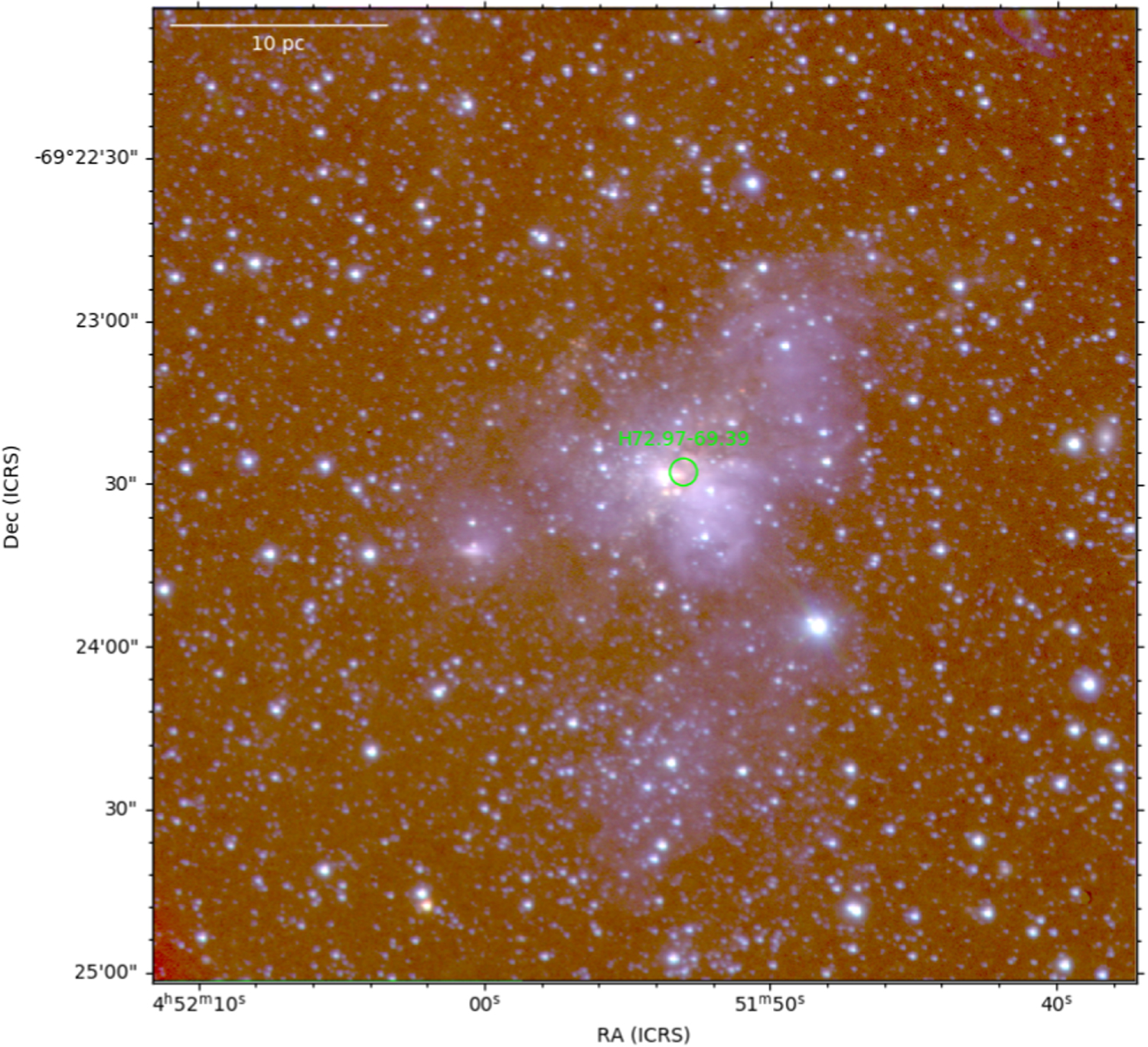 The Stellar Content of H72.97-69.39, a Potential Super Star Cluster in ...