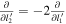 $\tfrac{\partial }{\partial {l}_{2}^{{\prime} }}=-2\tfrac{\partial }{\partial {l}_{1}^{{\prime} }}$