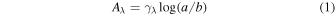 Equation (1)