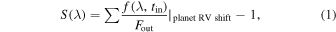 Equation (1)