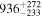 ${936}_{-233}^{+272}$