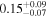 ${0.15}_{-0.07}^{+0.09}$