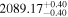 ${2089.17}_{-0.40}^{+0.40}$