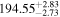 ${194.55}_{-2.73}^{+2.83}$