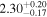 ${2.30}_{-0.17}^{+0.20}$