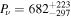 ${P}_{\nu }={682}_{-297}^{+223}$