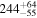 ${244}_{-55}^{+64}$