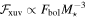 ${{ \mathcal F }}_{\mathrm{xuv}}\propto {F}_{\mathrm{bol}}{M}_{\star }^{-3}$