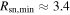 ${R}_{\mathrm{sn},\min }\approx 3.4$