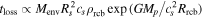 ${t}_{\mathrm{loss}}\propto {M}_{\mathrm{env}}{R}_{s}^{2}{c}_{s}{\rho }_{\mathrm{rcb}}\exp \left({{GM}}_{p}/{c}_{s}^{2}{R}_{\mathrm{rcb}}\right)$