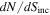 ${dN}/{{dS}}_{\mathrm{inc}}$