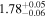 ${1.78}_{-0.06}^{+0.05}$