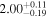 ${2.00}_{-0.19}^{+0.11}$